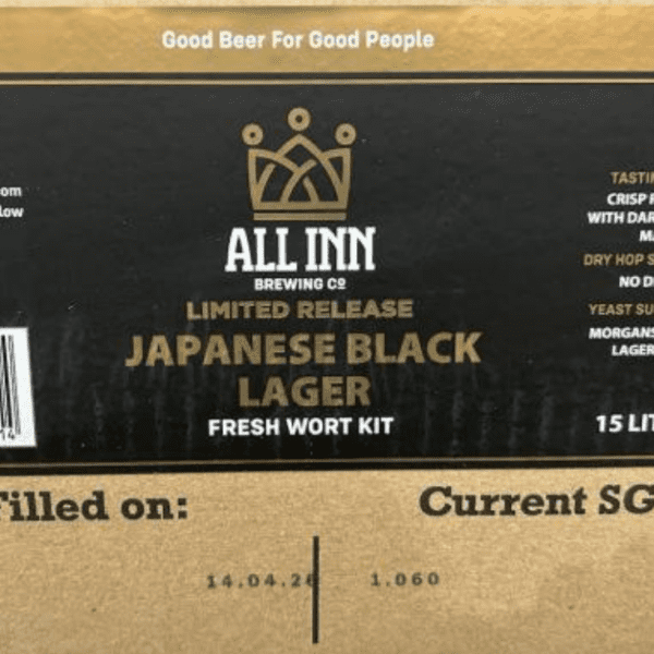 All Inn BLACK JAPANESE LAGER FWK - Limited Edition